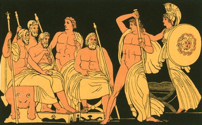 Athene Repressing the Fury of Achilles by John Flaxman